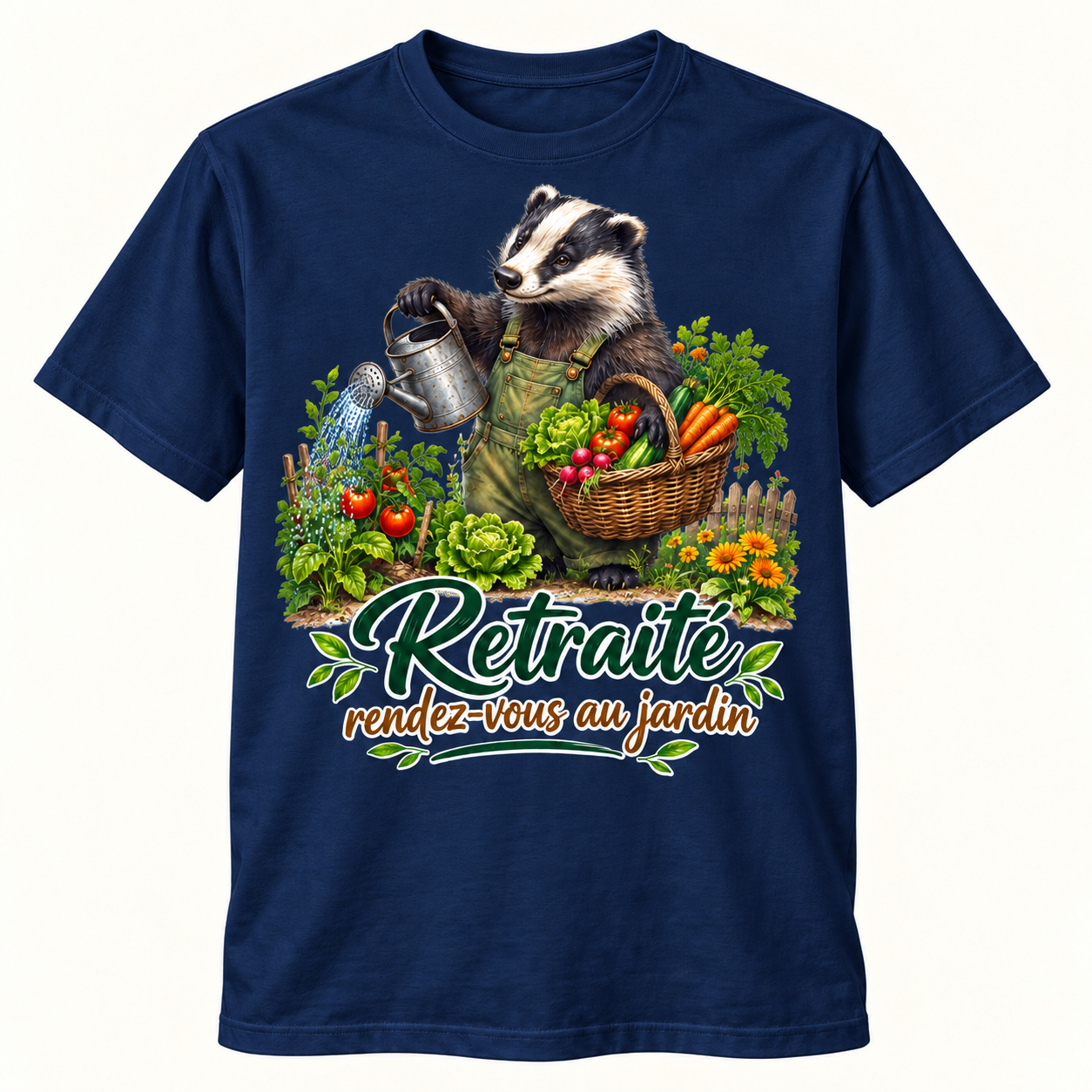 T-shirt Retraité rendez-vous au jardin – Image 5