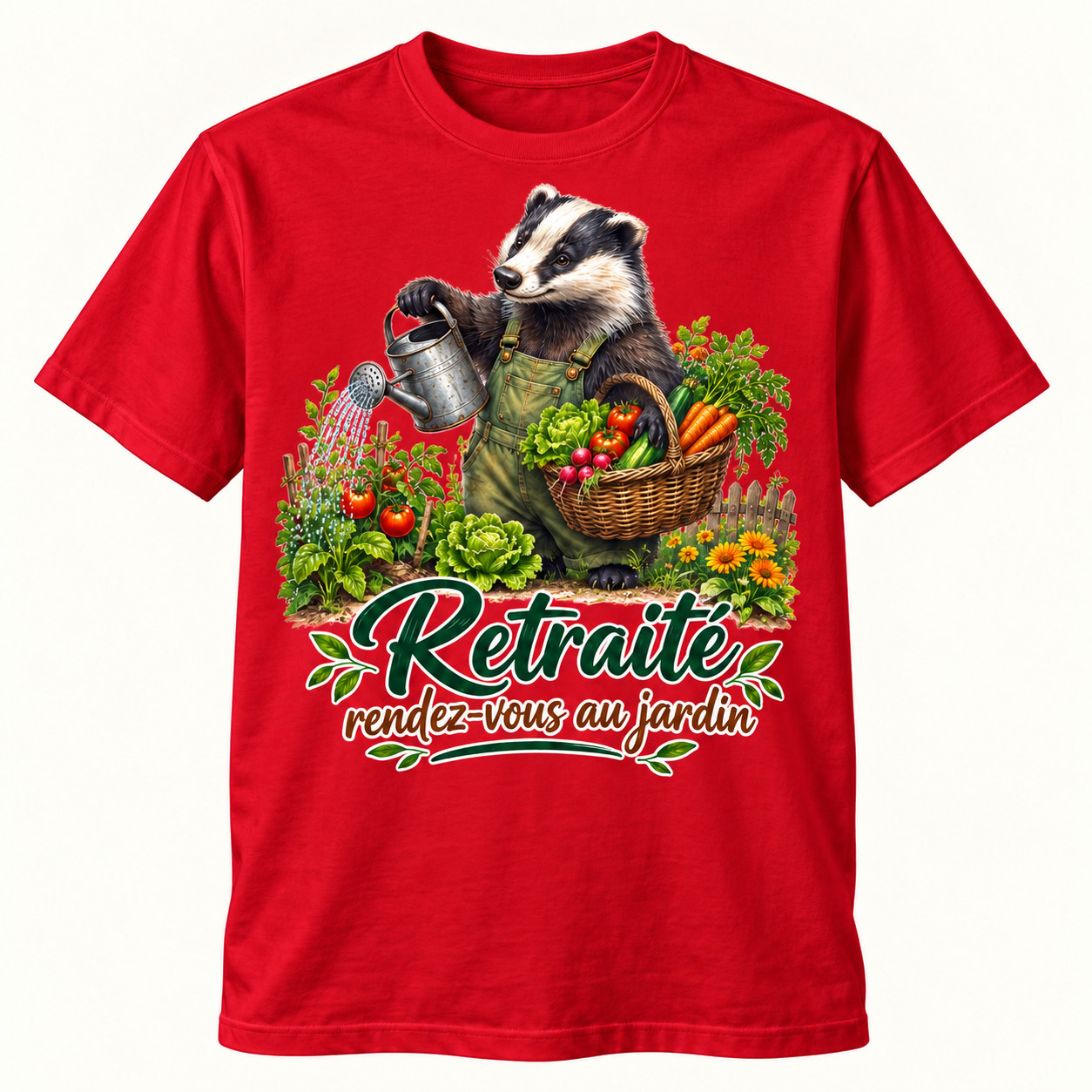 T-shirt Retraité rendez-vous au jardin – Image 3
