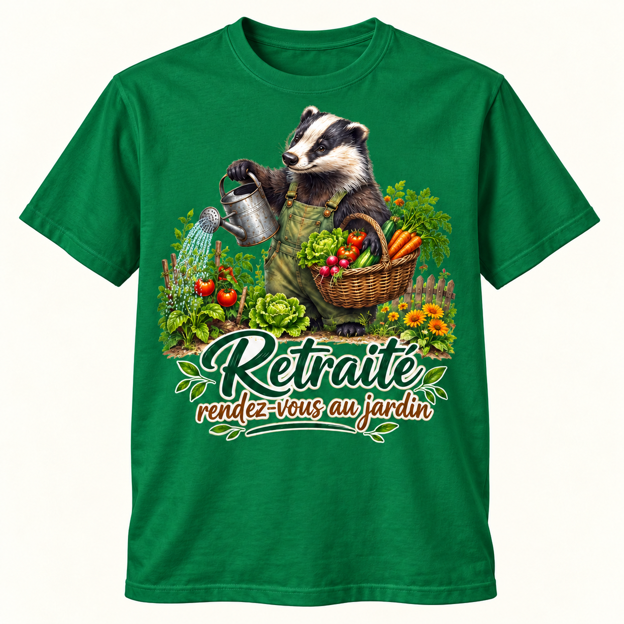 T-shirt Retraité rendez-vous au jardin – Image 4