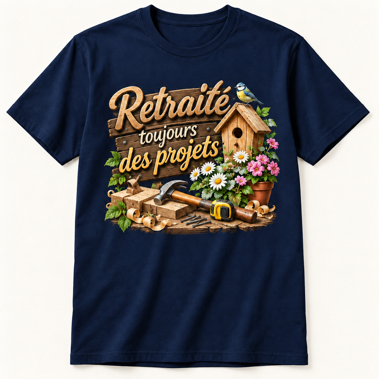 T-shirt Retraité toujours des projets – Image 5