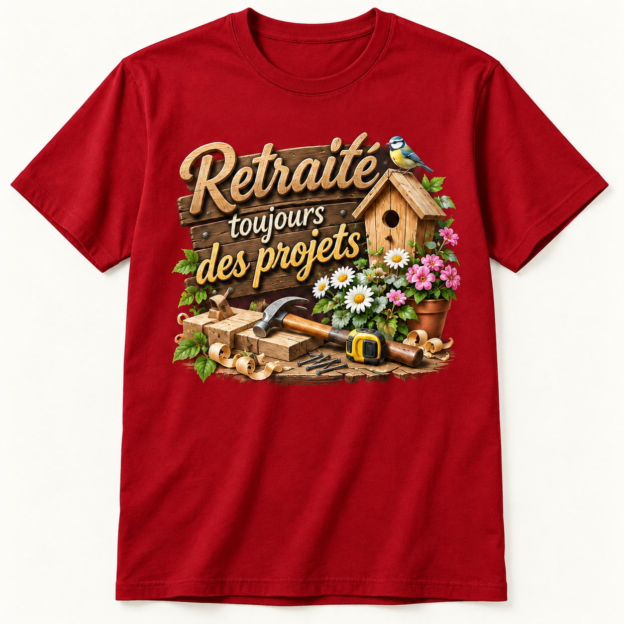 T-shirt Retraité toujours des projets – Image 3
