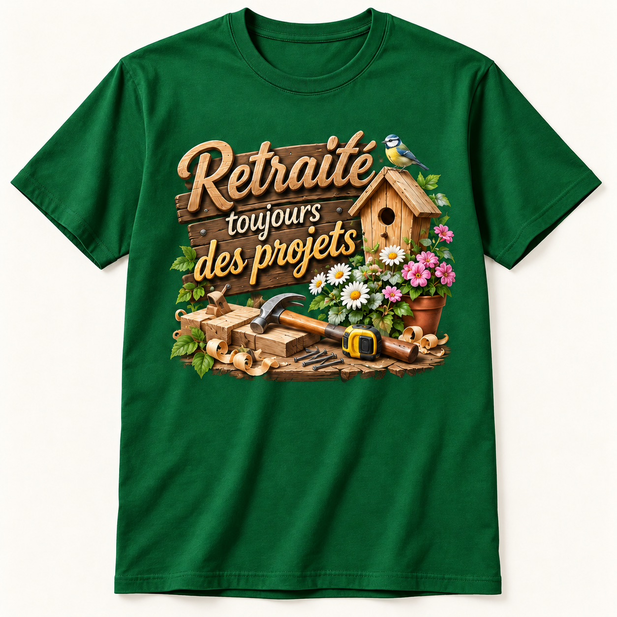 T-shirt Retraité toujours des projets – Image 4