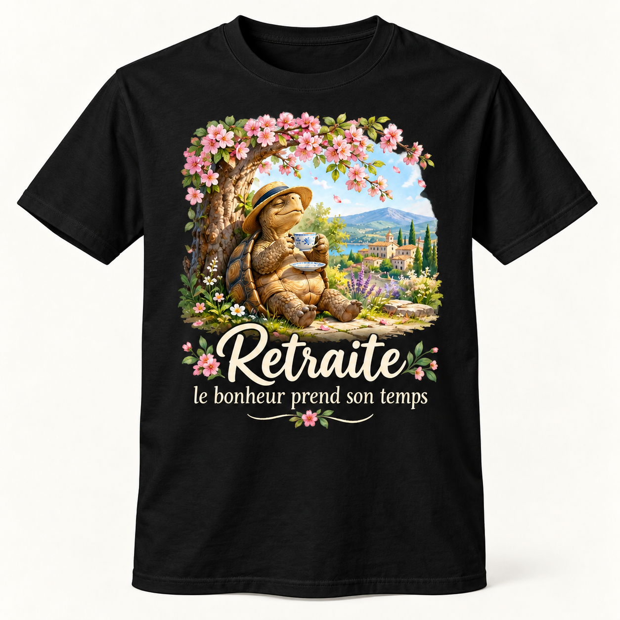 T-shirt Retraite le bonheur prend son temps – Image 2