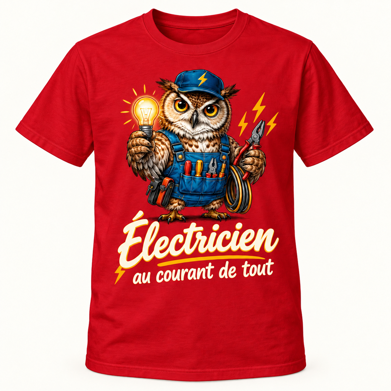 T-shirt Électricien au courant de tout – Image 3