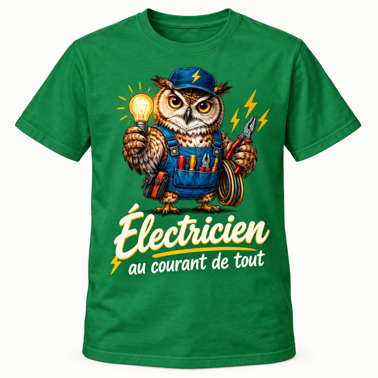 T-shirt Électricien au courant de tout – Image 4