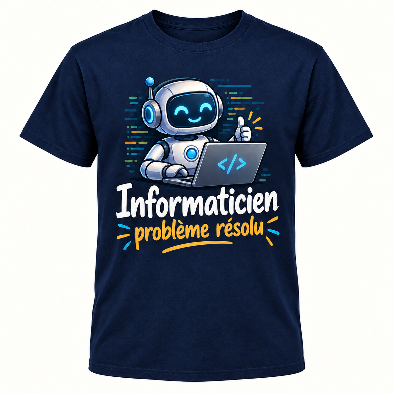 T-shirt Informaticien problème résolu – Image 5