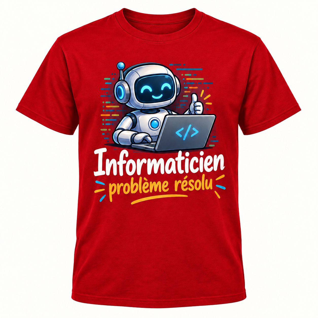 T-shirt Informaticien problème résolu – Image 3