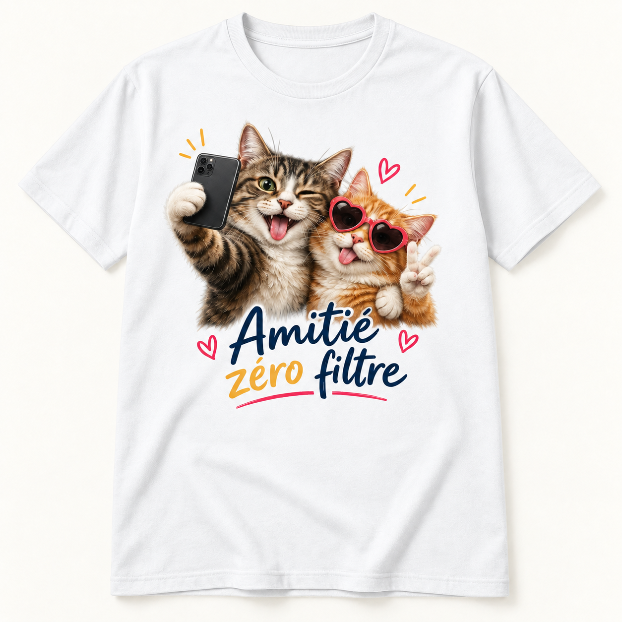 T-shirt Amitié zéro filtre – Image 2