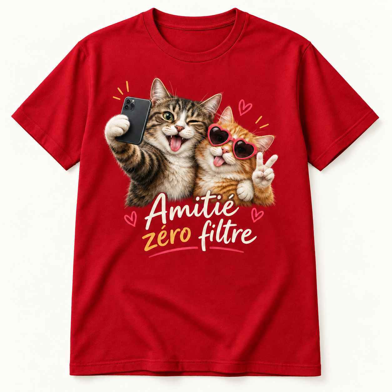 T-shirt Amitié zéro filtre – Image 3