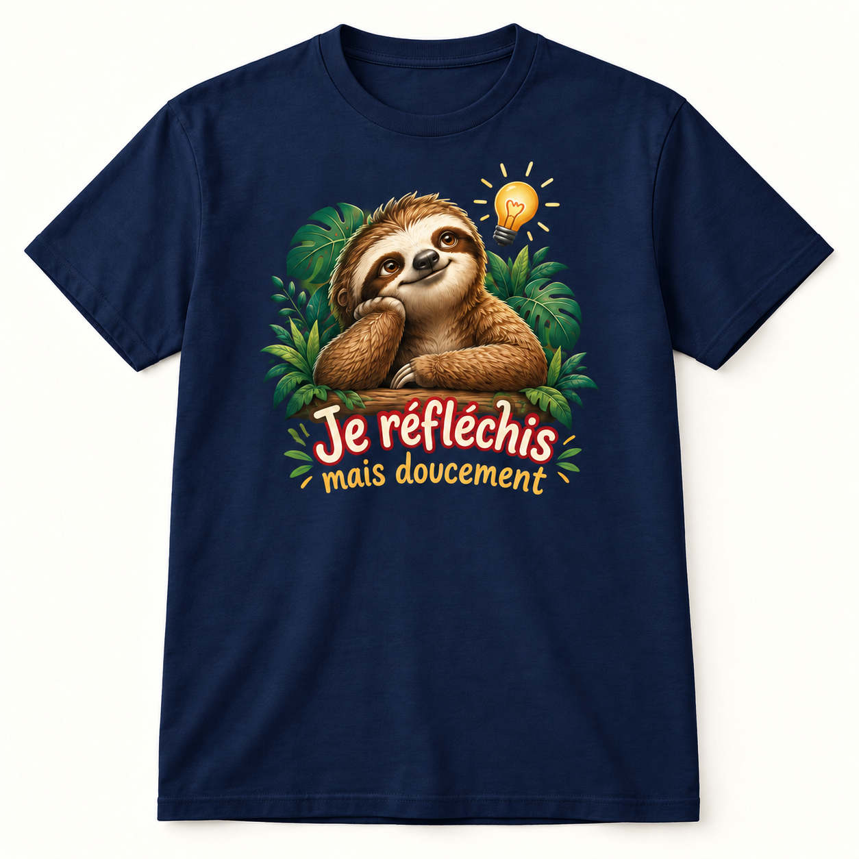T-shirt Je réfléchis mais doucement – Image 5