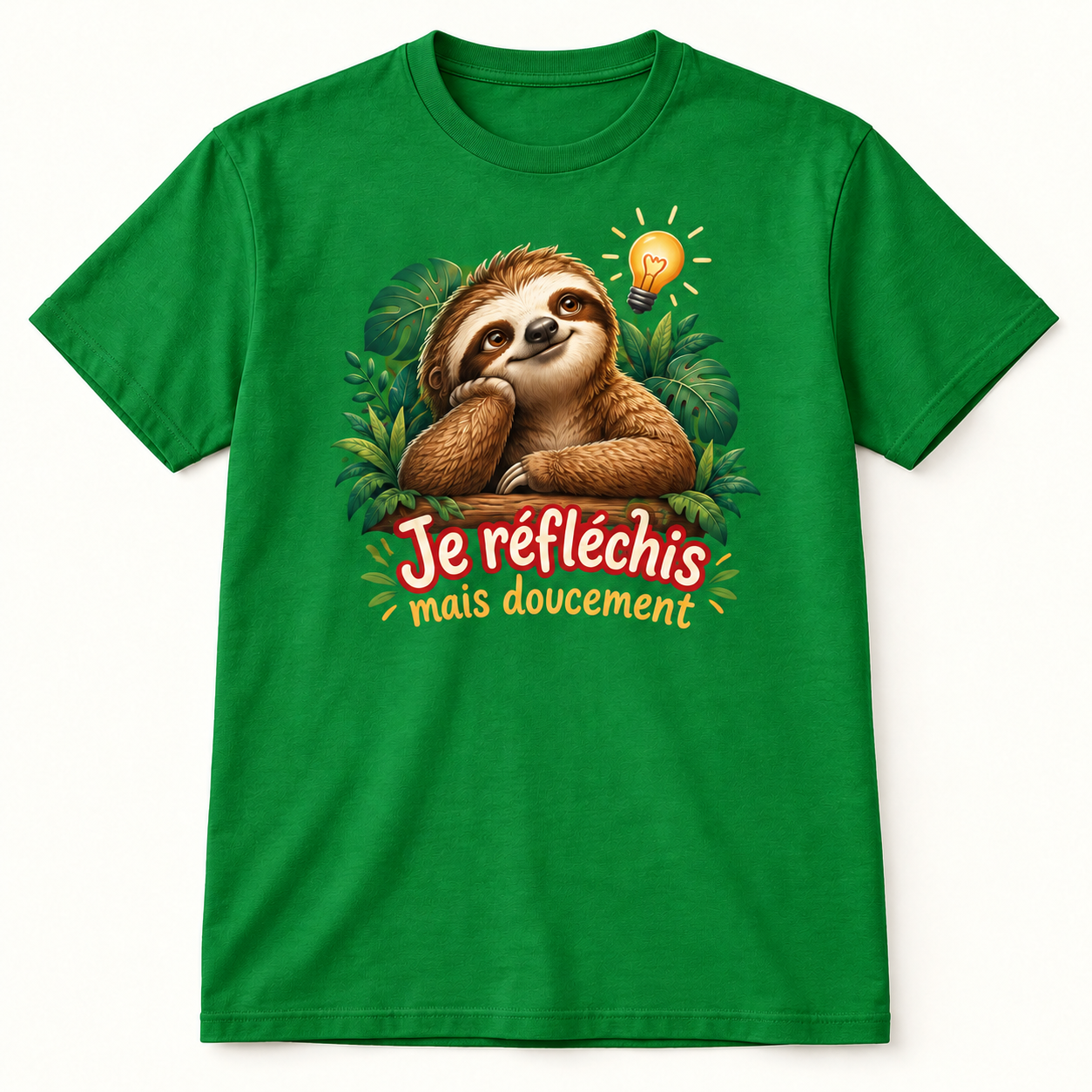 T-shirt Je réfléchis mais doucement – Image 4
